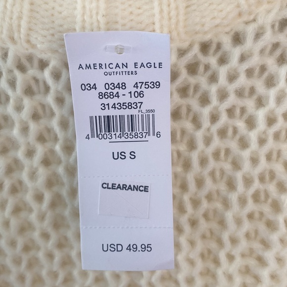 American Eagle sweater off white NWT size small - Picture 3 of 5